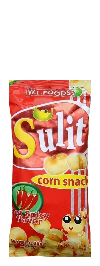 Sulit Hot & Spicy Corn Chips, 25g