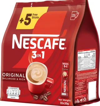 Nescafé 3In1 Instant Coffee Mix Sachet, 35x20g