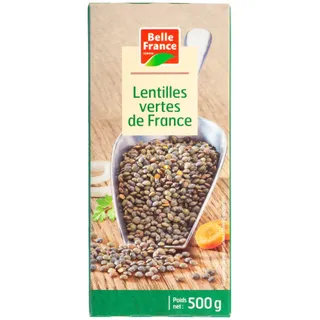 Belle France Green Lentils, 500g