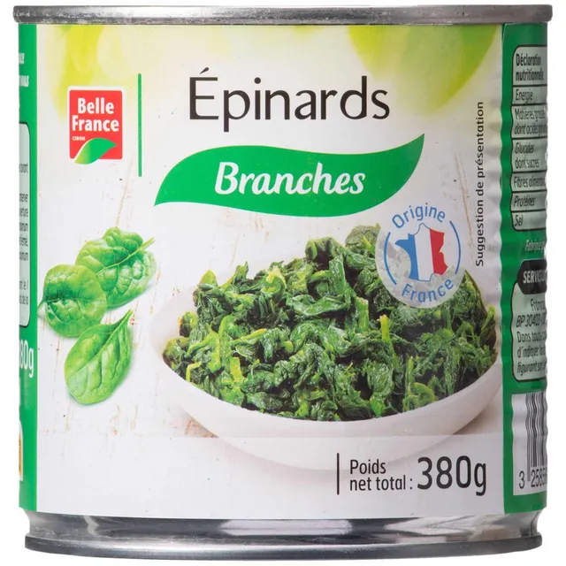 Belle France Spinach In Branches, 400g