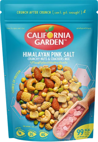 California Garden Himalayan Salt Mixed Nuts & Crackers, 150g