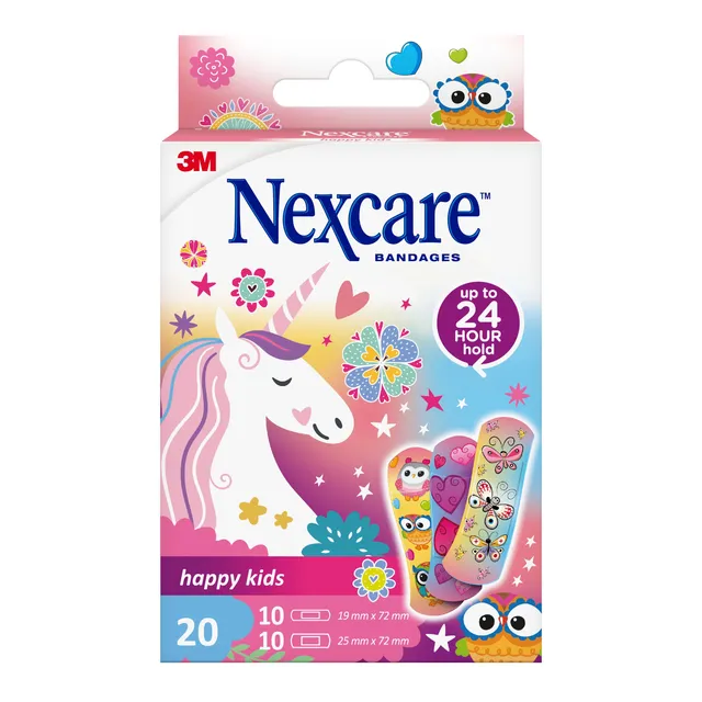 Nexcare Plaster Happy Kids Magic Assorted 20 pcs