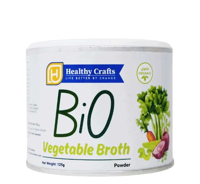Healthy Crafts BiO Organic Vegetable Broth Powder, 125g