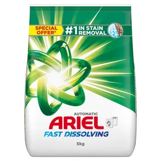 Ariel Fast Dissolving Automatic Original Laundry Detergent Powder, 5kg