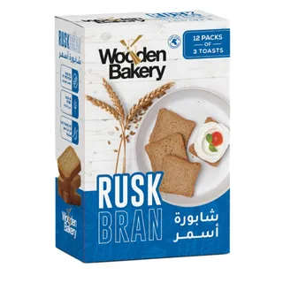 Wooden Bakery Rusk Bran, 340g