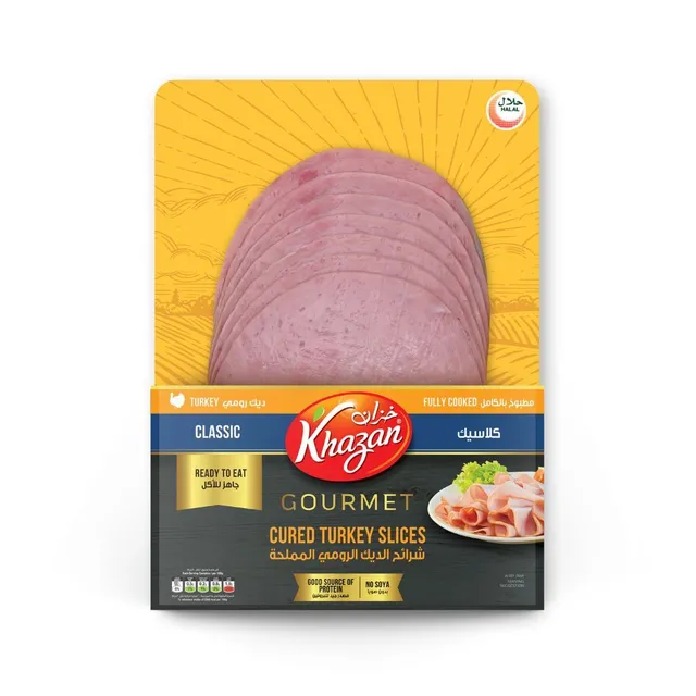 Khazan Cured Turkey Slices 250g