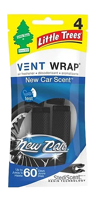 Little Trees New Car Scent Vent Wrap, 4 Pieces