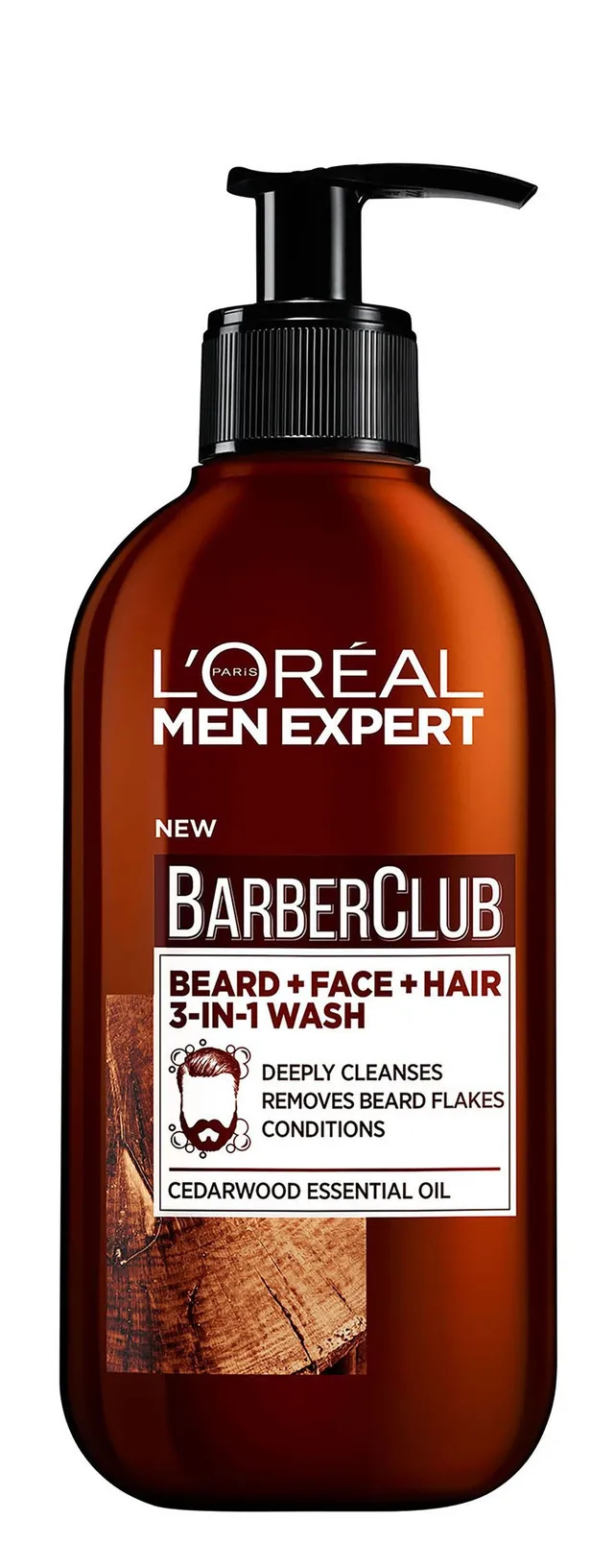 L'Oreal Men Expert Barber Club 3-in-1 Beard, Hair & Face Wash