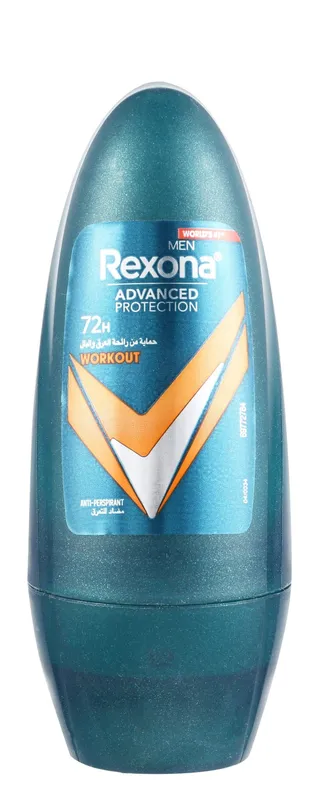 Rexona Advanced Protection 72H Antiperspirant Workout Roll-On Deodorant for Men, 50ml