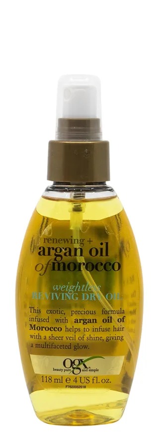 OGX Weightless Reviving Dry Hair Oil with Argan Oil, 118ml
