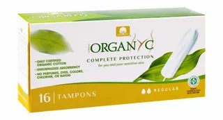 Organyc Organic Tampons Regular, 16 Pieces