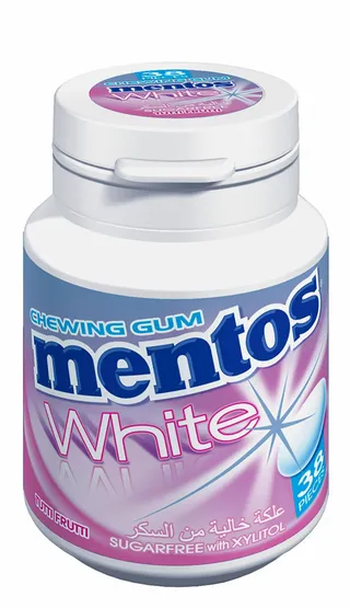 Mentos White Tutti Frutti Sugar Free Chewing Gum