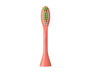 Philips One Orange Soft Medium Toothbrush Replacement Heads, 2 Pieces