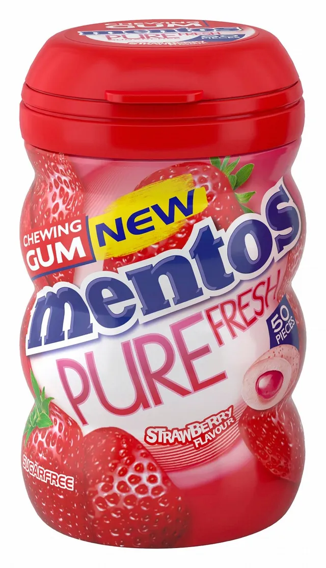 Mentos Pure Fresh Chewing Gum Strawberry