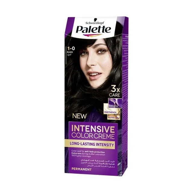 Palette Intensive 1-0 Black Permanent Hair Color Kit
