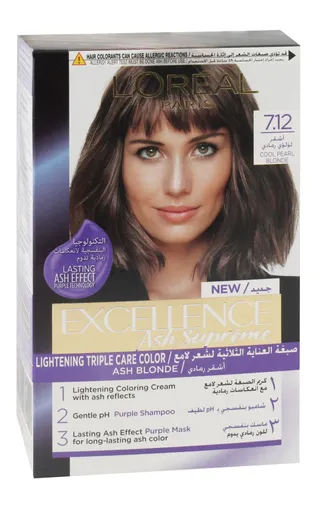 L'Oreal Excellence Hair Dye 7.12 Ash Supreme