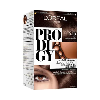 لوريال Prodigy Permanent Oil Hair Color Frosted Brown 4.15, 1 Pack