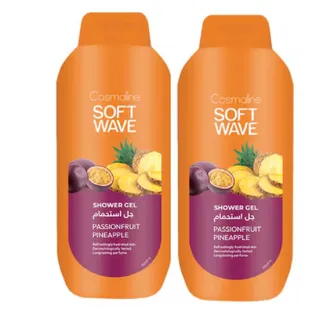 Soft Wave Shower Gel Passion Fruit & Pineapple, 2 X 650 mL