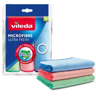 Vileda UltraFresh Microfibre Cloth, 3 Pieces