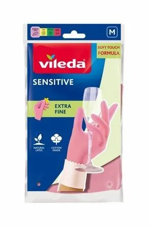 Vileda Sensitive Gloves - Medium, 1 Pair