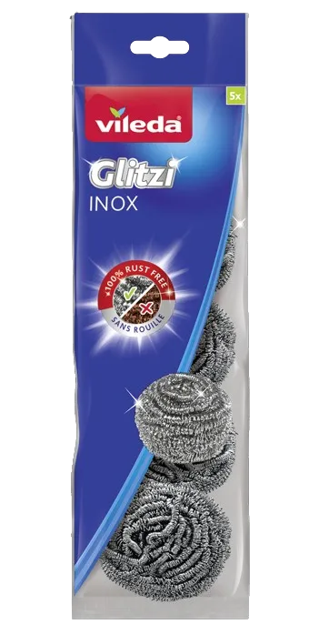 Vileda Inox Spiral Scouring, 5 Pieces