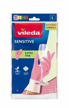Vileda Sensitive Gloves - Large, 1 Pair