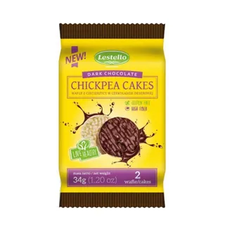 Lestello Dark Chocolate Chickpea Cakes 34g