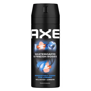 أكس سكيت بورد وورود طازجة رذاذ مزيل عرق للجسم, 150ml