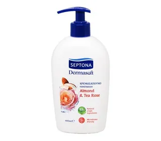 Septona Dermasoft Almond & Tea Rose Handwash, 400ml
