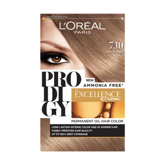 لوريال بروديجي صبغة شعر زيت دائم أش blond 7.10، 1 Pack
