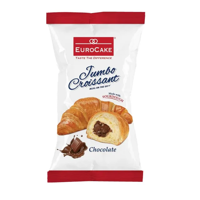EuroCake Jumbo Single Chocolate Croissant, 50g
