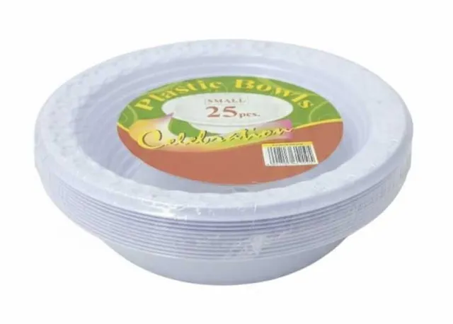 Celebration Plastic Bowls- Small, 25 Pieces
