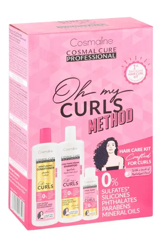Cosmaline Cosmal Cure Professional Oh My Curls Method Hair Care Kit, 1 Piece