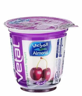 المراعي فيتال يوغورت فاكهة طبقات كرز أسود، 140جم