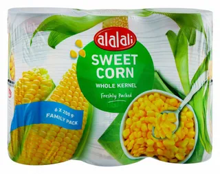 الألالي ذرة كاملة باك عائلي, 6x200g