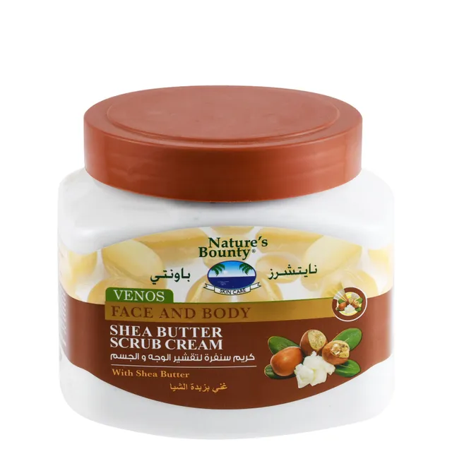 Nature's Bounty Venos Shea Butter Scrub Scream for Face & Body, 560ml