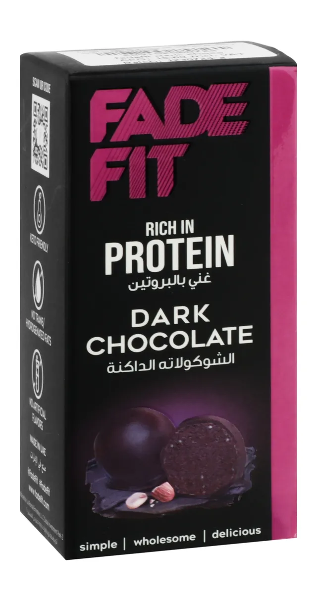 Fade Fit Dark Chocolate Protein Ball Snack, 30g