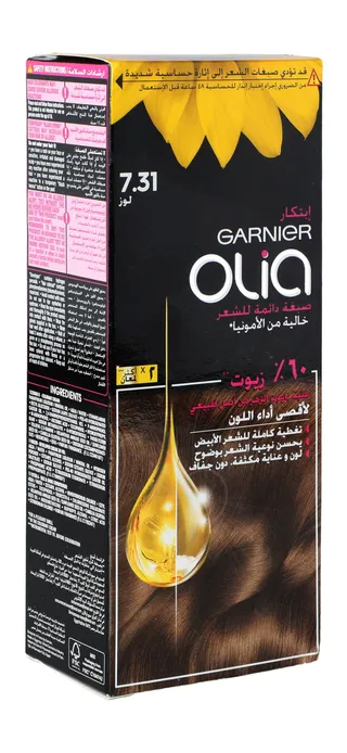 Garnier Hair Dye Olia 7.31 Almond, 1 Pack