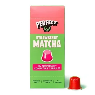 Perfect Ted Strawberry Matcha 10x Nespresso Compatible Coffee Capsules, 50g
