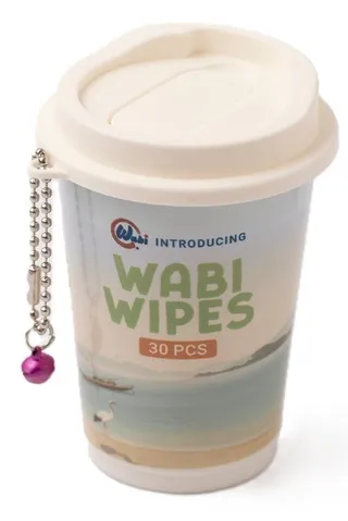 Wabi Coffee Cup Wipes, 30 Sheets