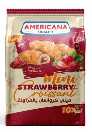 امريكانا ميني كرواسان بالفراولة 10 × 22 جم