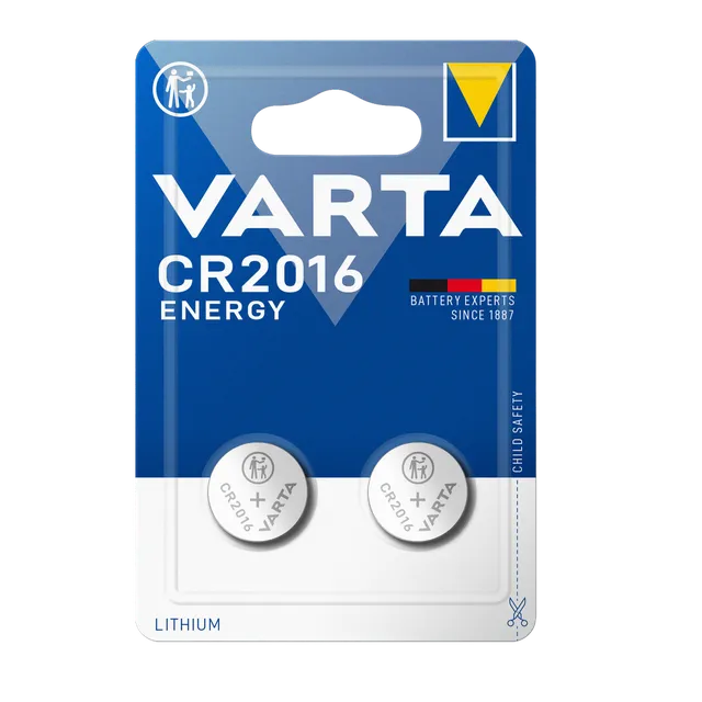 Varta Lithium Coin CR2016, 2 Pieces
