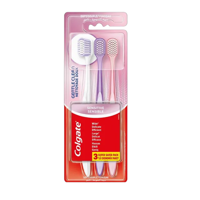 Colgate Sensitive Gentle Soft Toothbrush Pack, 3 Pieces