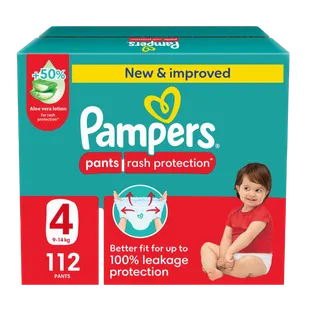 Pampers Baby Diaper Pants, Size 4, 112 Pieces