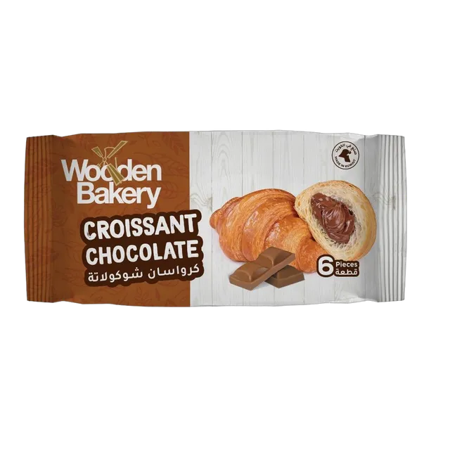 Wooden Bakery Chocolate Croissant Family Pack 6x65g