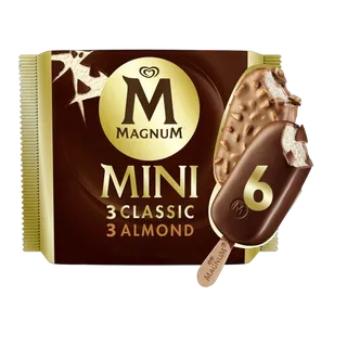 Magnum Mini Classic & Almond Ice Cream Stick, 6x55ml