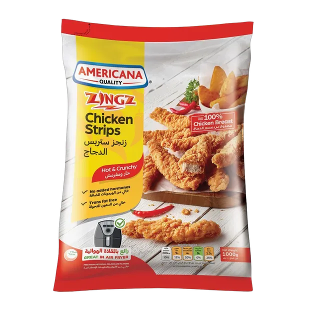 AMERICANA CHICKEN STRIPS SPICY BAG 1 KG