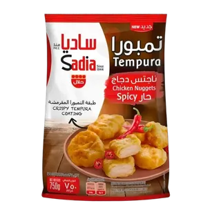 ساديا ناجتس دجاج تمبورا حار مجمد، 750 غرام