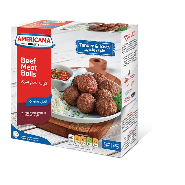 أمريكانا كرات لحم بقري باكيت، 400g