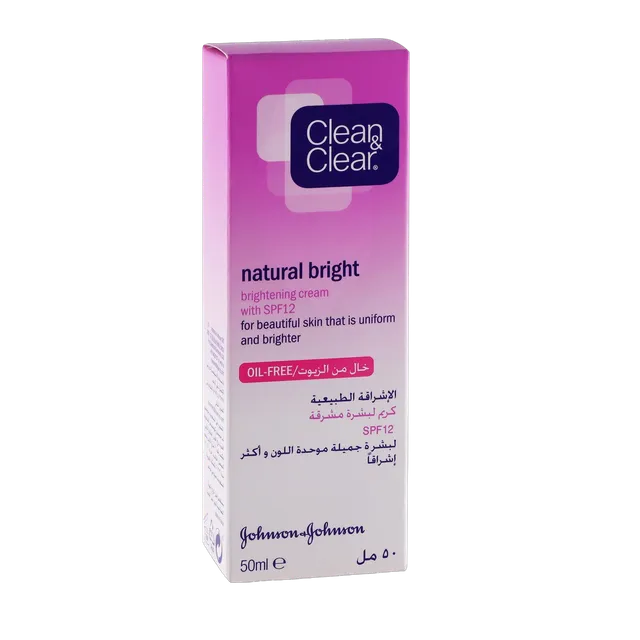 Clean & Clear Natural Brightening Cream SPF12